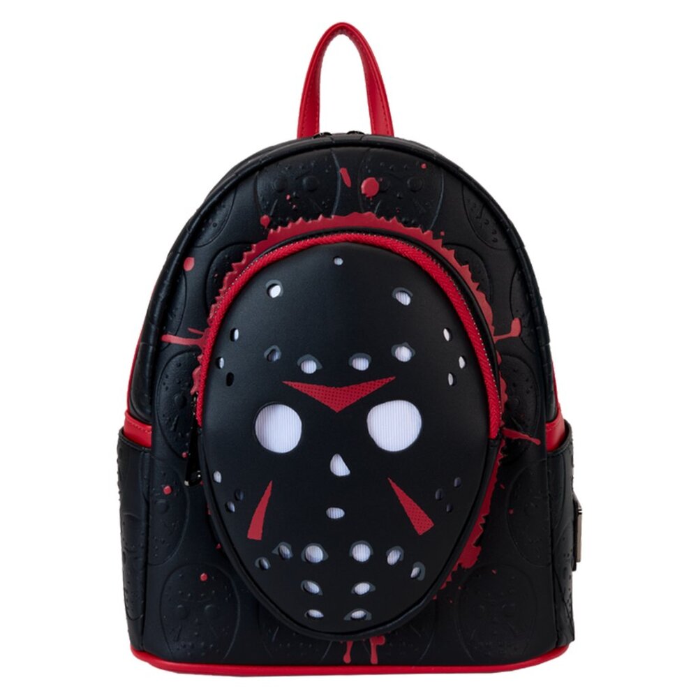 Loungefly Friday The 13th Exclusive Jason Mask Light Up Mini Backpack